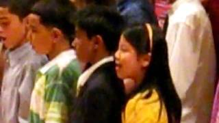 ruby introducing song at graduation