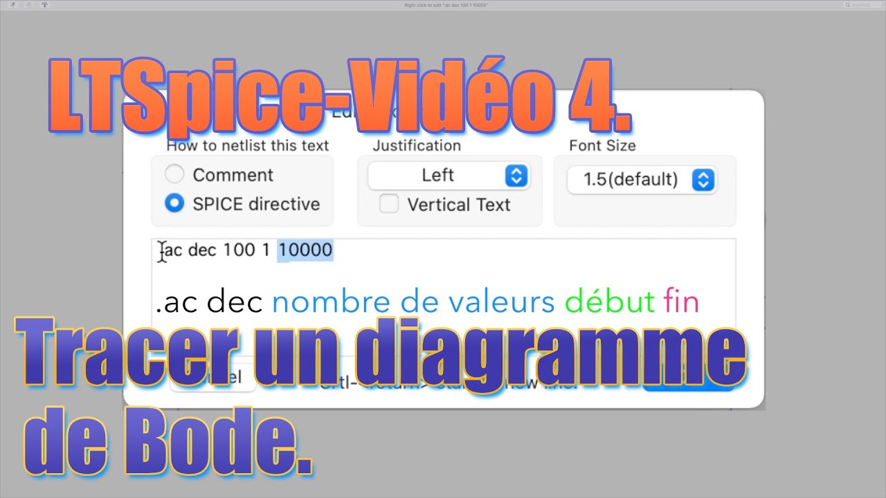Vidéo 4 LTSpiceTracer un diagramme de Bode. YouTube — free download
