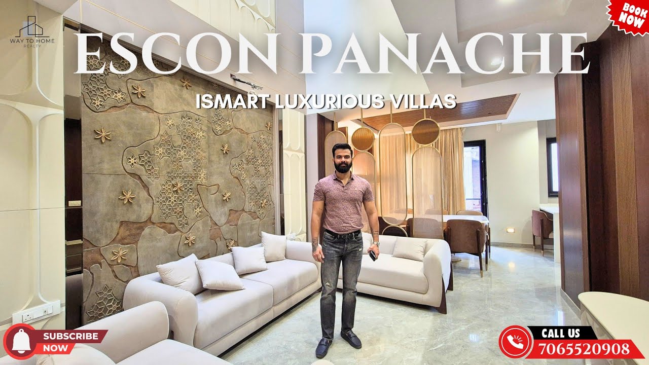 Escon Panache Villa || Luxury 4BHK iSmart Villa In Greater Noida || For More info call +917065520908