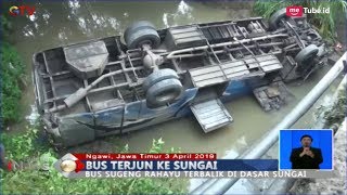 Bus Sugeng Rahayu Terjun ke Jurang di Ngawi, 2 Tewas dan 14 Luka - BIS 03/04