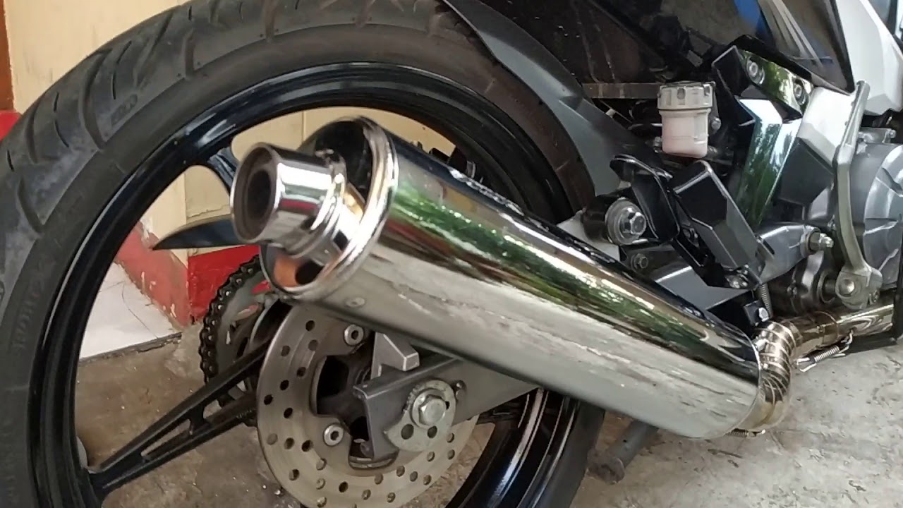 New Jupiter MX 135cc Pakai Knalpot Silencer Satria FU CKD Original + Leher Stainless Cacing 50mm PNP