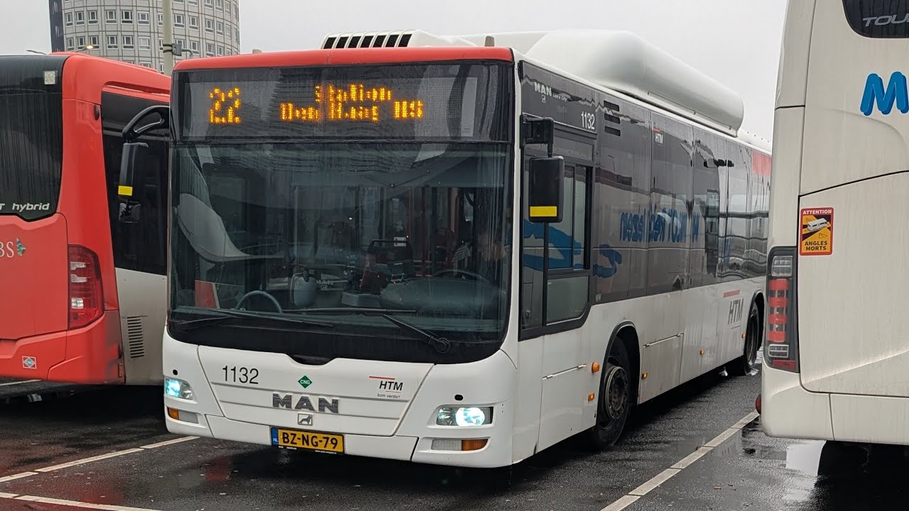 Man lion's city A21 CNG HTM 1132 Den Haag Centraal - Hollands spoor loop, route 74