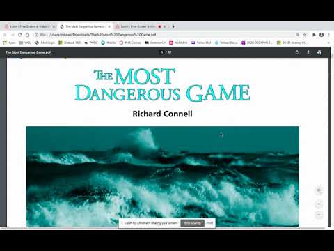 The Most Dangerous Game Read Aloud by Jenny Sheppard