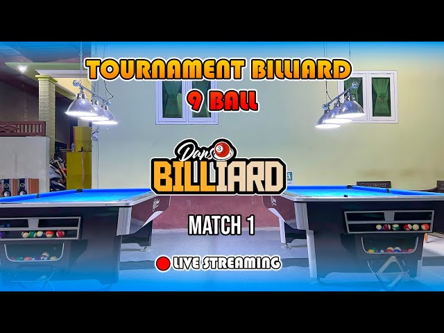 Live Tournament Billiard 9 Ball Dans Billiard Match 1 class=