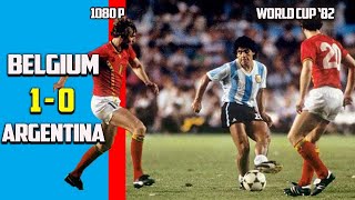 Argentina v Belgium 0 - 1 Best Of Moments Exclusive World Cup 82 HD