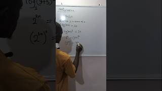 How to solve logarithmic equations #science #maths #youtubeshorts #education