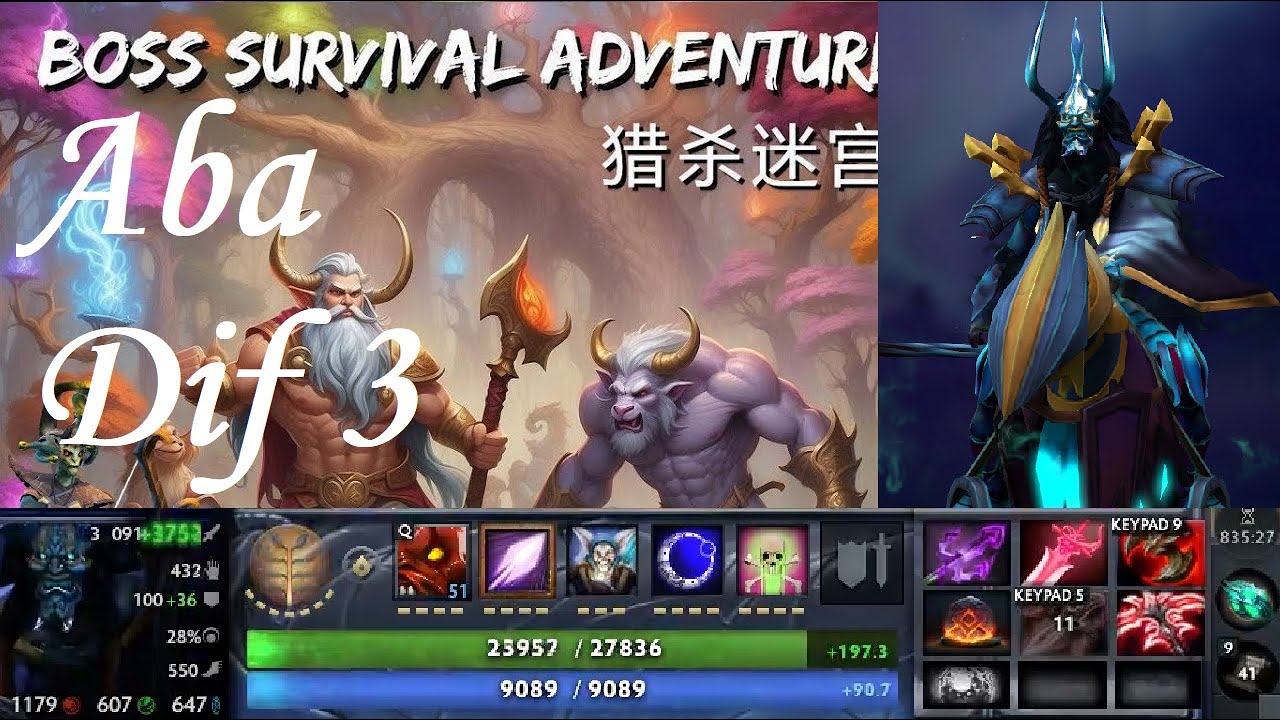 BSA новый патч Abaddon Ability Mod.  Boss Survival Adventure в соло. Сложность 3.