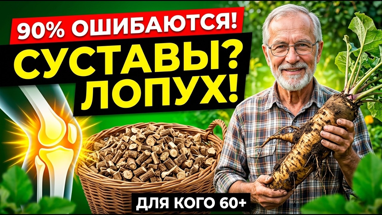 90% людей ВАРЯТ пустую деревяшку! Скрытый код ЛОПУХА для суставов