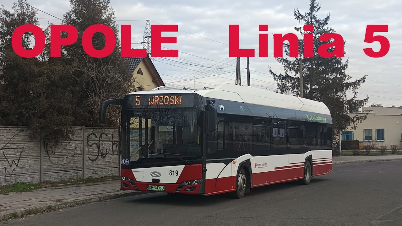 Opole - Linia 5 (Pużaka - Wrzoski) - Elektrykiem przez miasto