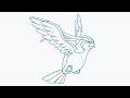 Cómo Dibujar a Pidgeot de Pokémon 🦅✨ | Tutorial Fácil en 10 Pasos
