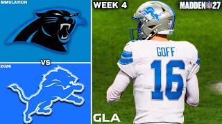 Lions vs. Panthers Week 4 Simulation | Madden NFL 27 PS5