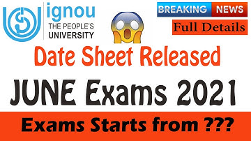 Breaking News | Ignou June TEE 2021 Datesheet RELEASED😳 | Seven Learning |