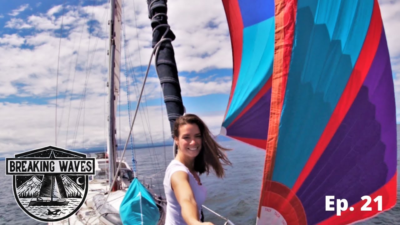 First Time Flying The Spinnaker And A Race. Ep 21