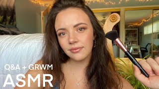 ASMR Q\&A + Get Ready With Me [Blue Yeti]