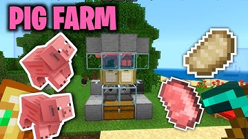 EASIEST Automatic Pig Farm Tutorial (Java & Bedrock) - Minecraft 1.21
