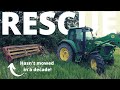 RESCUING a New Holland out of the BRUSH!