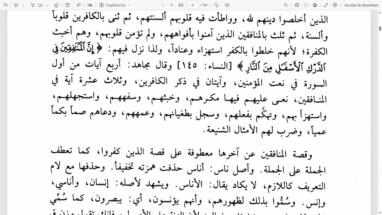 Nesefi Tefsiri (Bakara Suresi8)