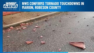 NWS confirms tornado touchdowns in Marion, Robeson County