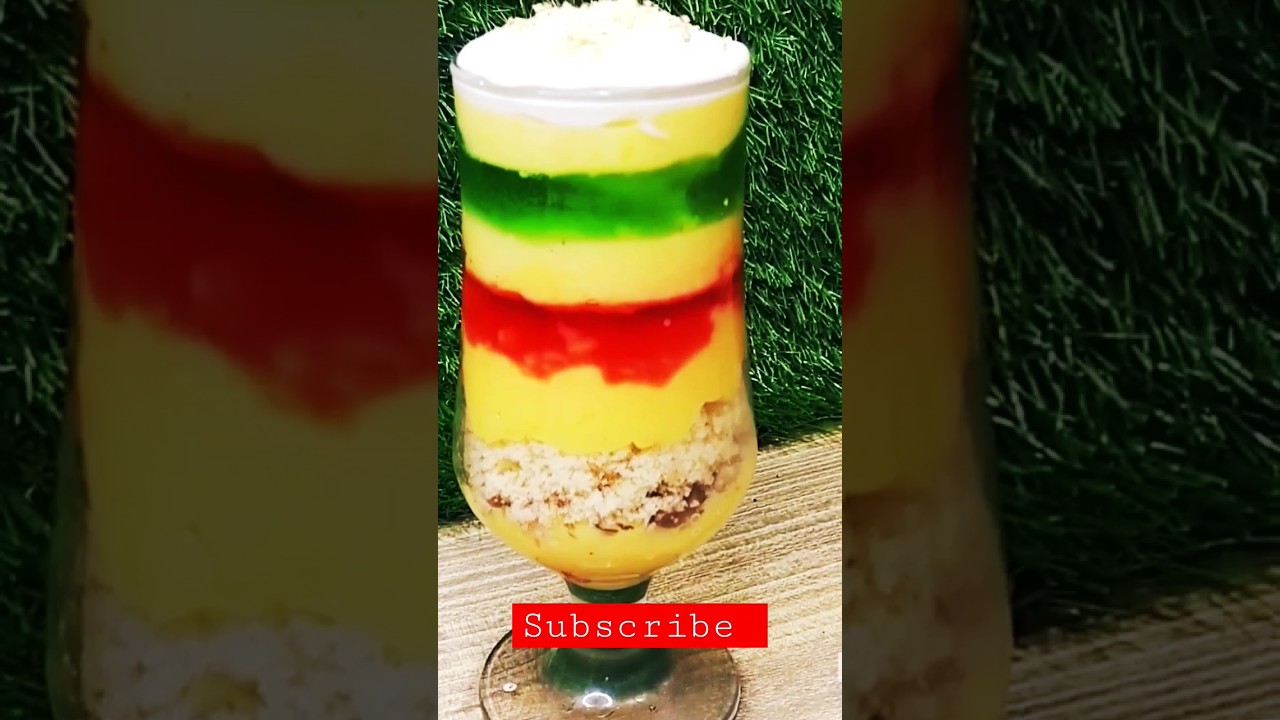 Custard Trifle in Glass 