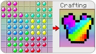 HOW TO CRAFT a RAINBOW ARMOR of GOD SECRET RECIPE *OVERPOWERED* (Minecraft 1.13 Crafting Recipe)
