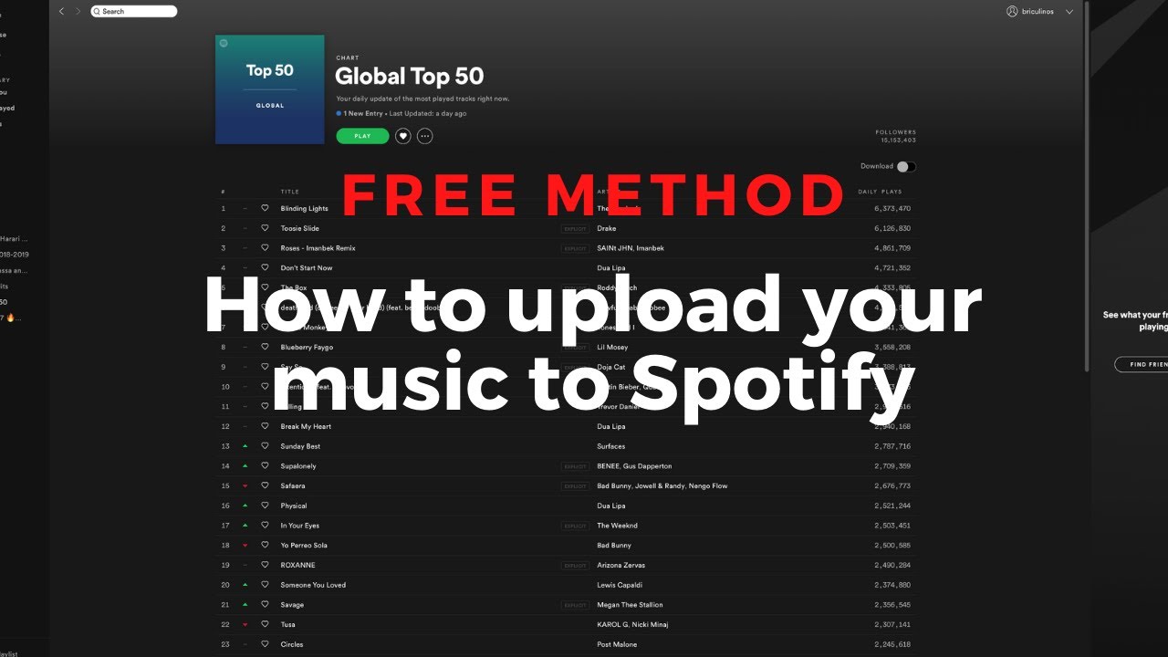 upload music on spotify