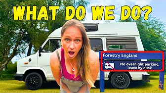 BANNED Wild Camping in New Forest (VANLIFE in The UK)