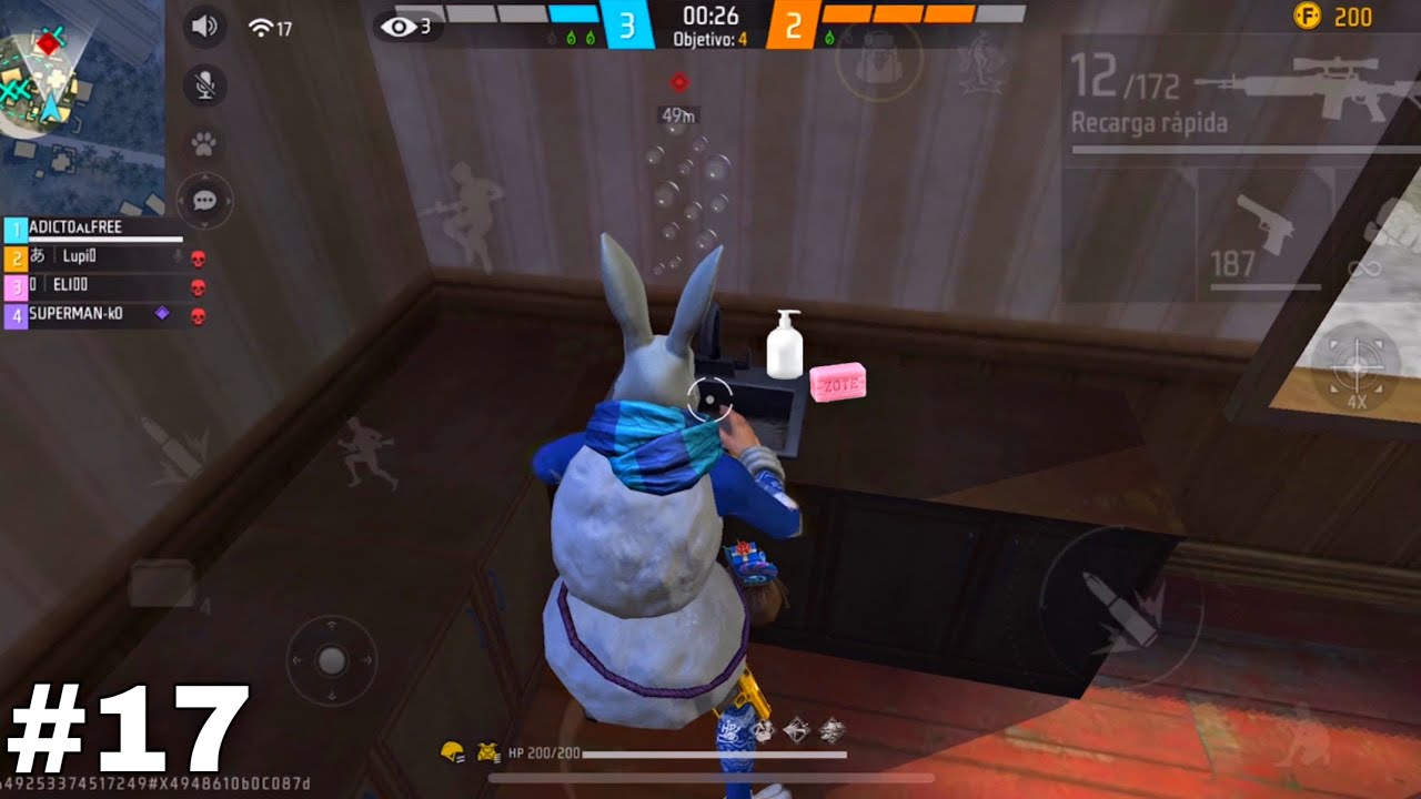 Actuando RARO en FREE FIRE #17 🐰