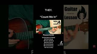 THEY. - Count Me In | Short Guitar Tutorial #they. #countmein #guitartutorial