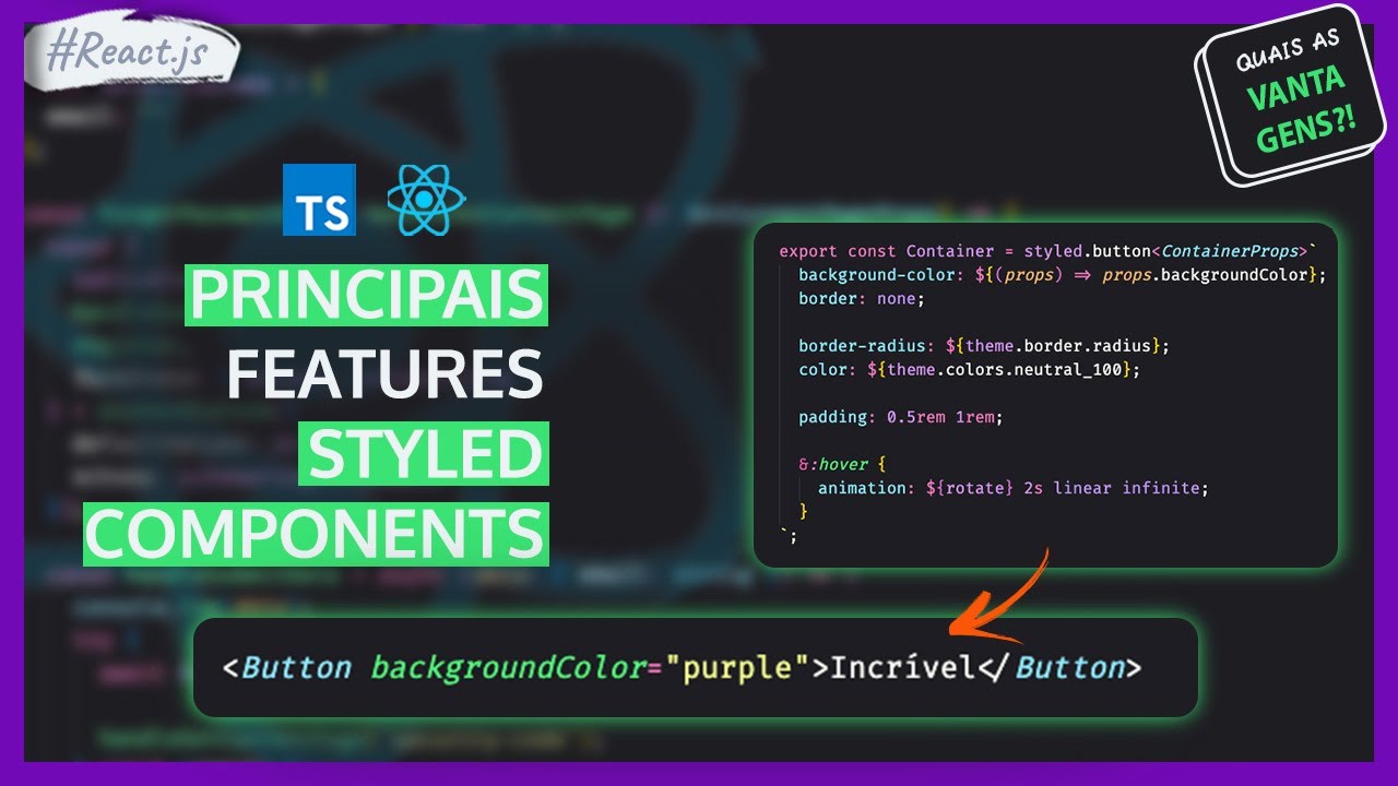 Styled Components | Conhecendo as principais features - YouTube