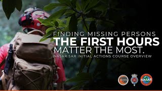 NASAR SARIA Course | Understanding Initial Actions - To Find Missing Persons | Search Management