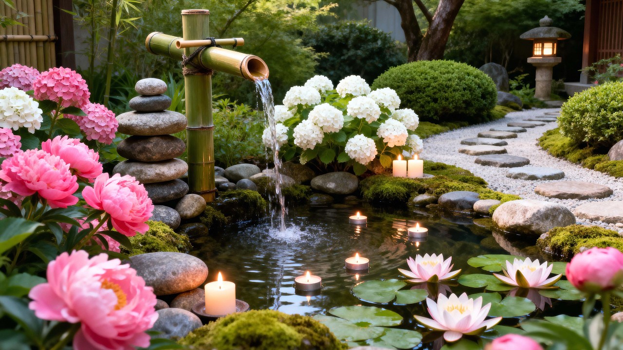 Calming Piano Music + Water Sounds 🌿 Relieves Stress, Anxiety and Depression 🍃  Deep Sleep Music