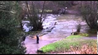 Tarr Steps in Exmoor, a 3,000 year old iconic clapper bridge