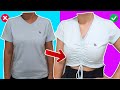 Como Transformar Camisa em Cropped (Acabamento Perfeito)