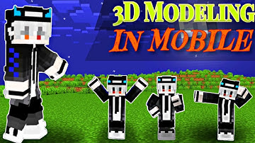 Minecraft 3D Modeling In Mobile 🤯 Full Tutorial In (Hindi)