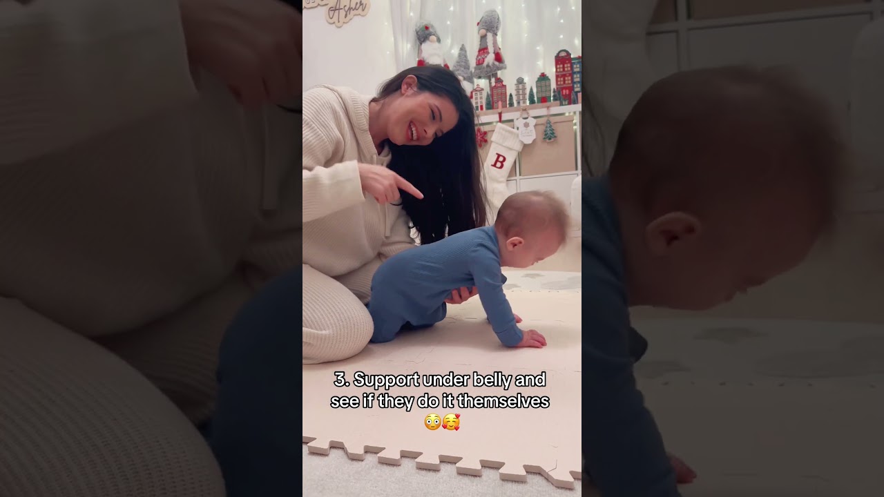 THIS activity will teach your baby to CRAWL ‼️🚨 
