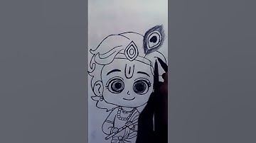 😱🙏❤️krishna ji drawing 😱#shorts ##trendingshorts #art