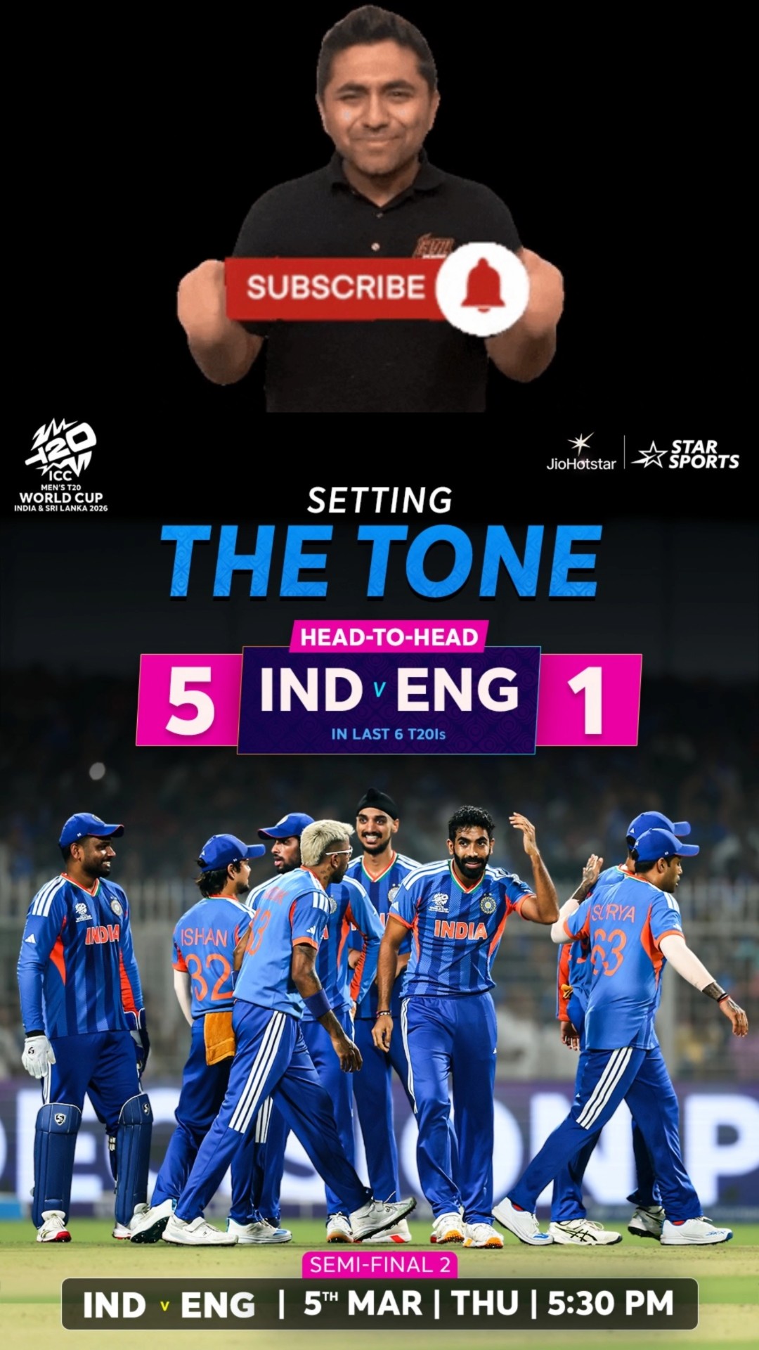 🏏2nd ಸೆಮಿಫೈನಲ್ - ಭಾರತ vs ಇಂಗ್ಲೆಂಡ್🏏 - ShareChat