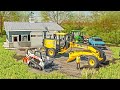 GRADING A BUILDING PAD FOR A SHOP! (EXCAVATING BUSINESS) | FARMING SIMULATOR 22