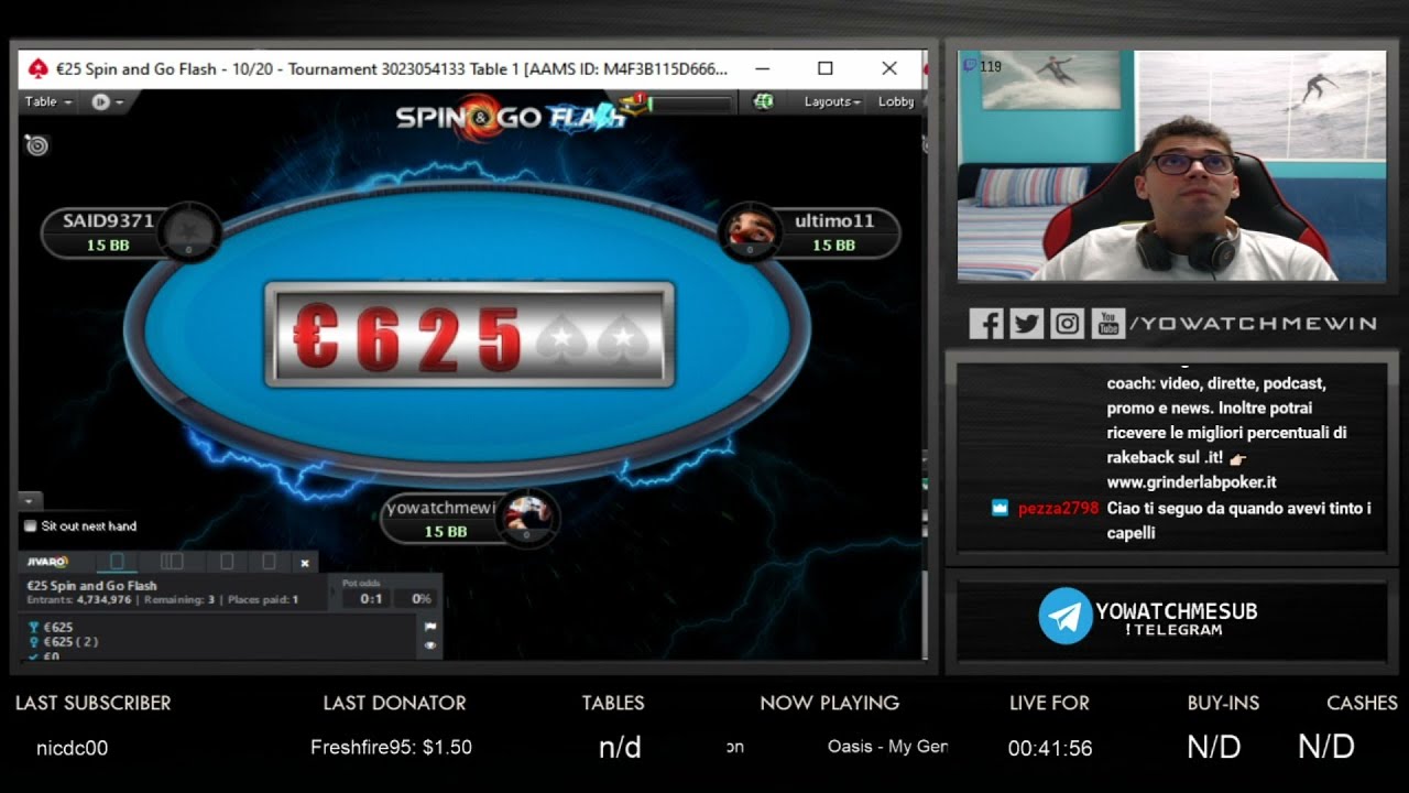 Riusciamo a vincere 625€ in uno Spin&Go Flash da 25€