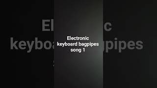 Electronic keyboard bagpipes