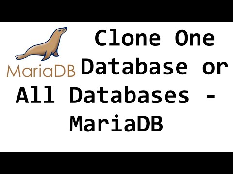 Clone One Database or All Databases - MariaDB