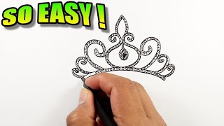 How to draw a crown for a queen | Easy Drawings