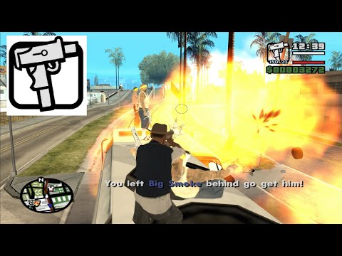 Wrong Side Of The Tracks With Zero Micro SMG Skill On Foot Big Smoke Mission 3 GTA San Andreas