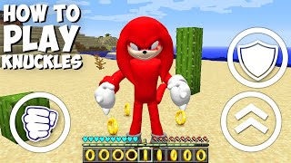 How to Play As Knuckles in Minecraft - Animation minecraft Sonic Gameplay By Scooby Craft