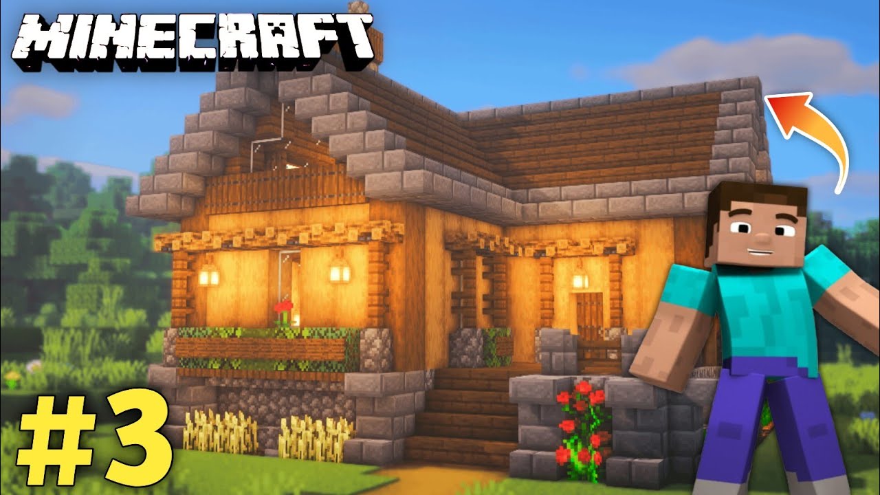 I FINALLY BUILD MY HOUSE | MINECRAFT GAMEPLAY #3 - YouTube