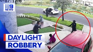 Victorian father fights off three thieves armed with a machete | 9 News Australia