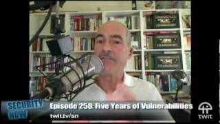 Security Now 258: Five Years Of Vulnerabilities