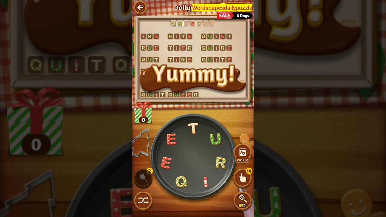 Word Cookies Daily Puzzle December 22 2020 Answers