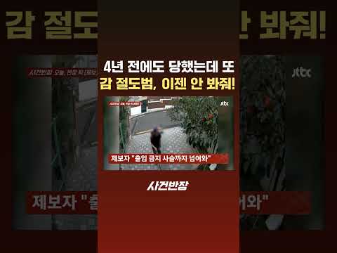4년 전에도 당했는데 또…감 절도범, 이젠 안 봐줘! #JTBC #Shorts