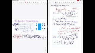 Lecture 18: The Bernstein-Vazirani Problem